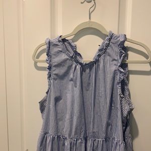 Jcrew striped dress-tea length